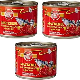 Golden Prize Mackerel In Tomato Sauce W/Chili 200 Gms Each - Pack of 3 Units-image-47