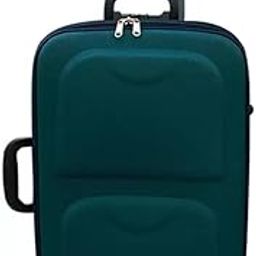 Medium Cabin Suitcase (65m) - Polyester Soft-Side Luggage Trolley Bag (Green)-image-18