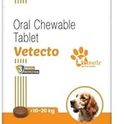 Vetecto - Flea & Tick Tablet for Dogs 10–20 kg | 3-Month Protection | Pack of 1 Chewable Tablet I by PETMATE Your PAW Partner-image-35