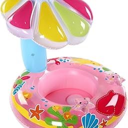 Delzon Baby Boy Swimming Tube Toys Raft for Babies Inflatable Swim Pool Seat Toddler Water Float 2-8 Years, (80-CM)-image-49