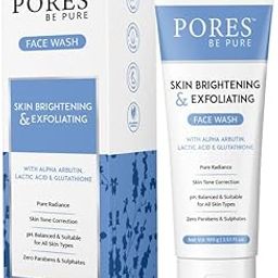 PORES Be Pure Skin Brightening Face Wash | Glutathione & Glycolic Acid Face Cleanser for Glowing Skin | Deep Cleansing & Exfoliating Facewash for Women & Men | Gentle Daily Use Face Wash for All Skin Types - 100mL-picture-11