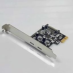 SaiRetail.Com 2port USB3.2 Gen1 5Gbps PCIe Expansion Card for Desktop Computer PCIE to USB3.2-31
