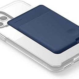 Unisex Adult Liquid Silicone Metro/Credit Card Holder For Back Of Mobile Or Case,Adhesive Sleeves Stick On Phone Back Wallet For All Smart Phones (Blue)-92
