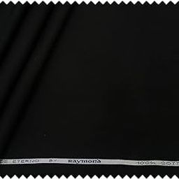 DE Eterno Men's Cotton Unstitched1.60 Meter Shirt (Black, 1.60 Meter)-image-14