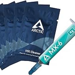 ARCTIC MX-6 (4 g, incl. 6 MX Cleaner) - Ultimate Performance Thermal Paste for CPU, Consoles, Graphics Cards, laptops, Very high Thermal Conductivity, Long Durability, Non-Conductive, CPU Thermal-28