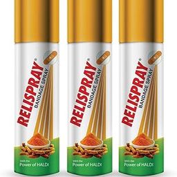 RELISPRAY Bandage Spray | Ayurvedic Spray | Antiseptic Spray | Power of HALDI | Creating Waterproof, flexible skin-like layer | 75g Pack of 3-image-76