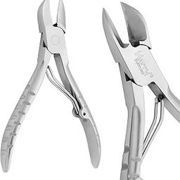 Harry's Supplies Professional Heavy Duty Nail Clippers for Fingernails and Toenails, Japanese Stainless Steel, 20mm Cutting Curved Edge, Serrated Engraved Pattern for Better Grip-image-36