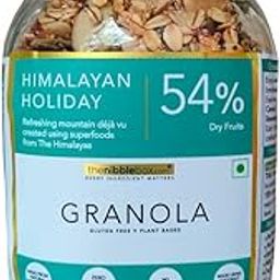 thenibblebox Himalayan Holiday Granola, 500g Jar [54% dry fruits, gluten free, vegan friendly, no refined sugar]-14