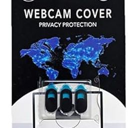 Eatech Universal Webcam Camera Lens Cover Round Shape Plastic Sticker for MacBook air Laptop Mobile i Phone Tablet PC (Black)-76