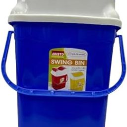 ARISTO Utility Plastic Swing Lid Dustbin 28 LTR (Blue)-image-66