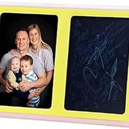Photo Frame with Writing Tablet 2 in 1 Photo Frame with Writing Tablet, Drawing Pad Erasable Doodle Board Reusable Writing Board Display Desktop Keepsake Frame-10