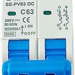 DAYSTAR SOLAR DC MCB 63A 2POLE 500V SIBASS-ELECTRIC DC MINIATURE CIRCUIT BREAKER (SE-PV63)-25