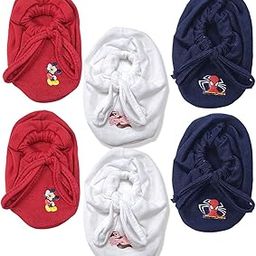KIDSKA Booty Sest For New Born Baby/Knotted Cotton Booty Set For Newborn/Booties For New Born (0-6 Month)-Set Of 3 Pair - Multicolor-image-48
