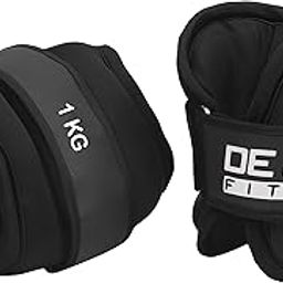 DE JURE FITNESS ANKLE WEIGHT/WRIST WEIGHT 1KG PAIR (1kgX2pcs) (BLACK)-picture-12