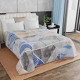 Signature Albela Double Bed Blanket Super Soft Weight 2.5 kg Cozy & Warm All Season Vibrant Prints Size 220 x 240 CM (Design 1)-image-50
