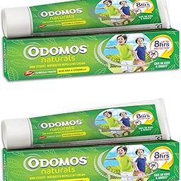 Odomos Naturals Non-Sticky Mosquito Repellent Cream - 100g (Pack of 2), Clinically Tested & Pediatrician Certified | 8 Hours Protection in Single Application | | Safe on Skin-5