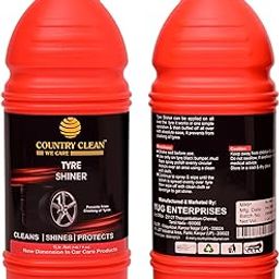 Country Clean Tyre Shiner for Car and Bike with Applicator, Deep Gloss Finish for Car & Bike Tyres, Long-Lasting Shine & Protection, Non-Greasy Tyre Polish – 1L-9