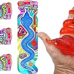 JaRu Giant Super Stretchy Sticky Snake Cobra Snap Hand Like Action! 16" Long Not Stretched (Assorted Colors)-1