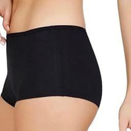 Women's High-Waist Seamless Boyshort Underwear, Black (Free Size :30 to 34)-image-15