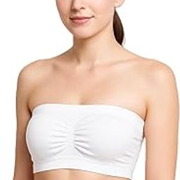 Women's Seamless Strapless Bandeau Bra | Non-Padded Tube Bra for Everyday Comfort – Pack of 1-image-15