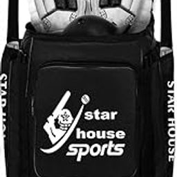 Star House Cricket Kit Bag Code Material and Soft and Smooth Zipper (Black)-image-46
