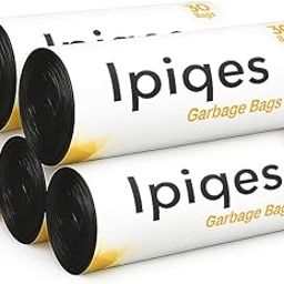 Garbage Bags | Medium | 150 Count | 30 Bags X 5 Rolls | 19 X 21 Inches | For Dry & Wet Waste | Black (5 Roll * 30 Pcs)-image-106