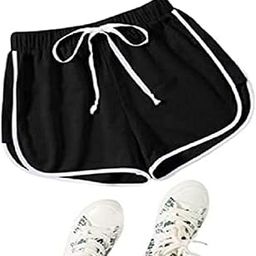 Women Sports Shorts, Dancing Workout, Running Yoga Shorts Pant/Shorts for Women's/Girl's Stylish-Black (XL)-image-5