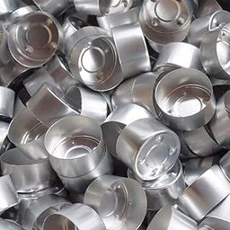 Sapi'S Tealight Aluminium Cups with Collar Candle Wax Containers for tealight Candle Making Best for Candle Making/Home decore/Diwali decoration10 Gram, 38mm Dia.x 14mm Height. (100 Pieces), Metal-image-99