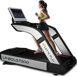 Let's Play LP Bold 7000 Commercial Treadmil for Gym I 8 HP Peak AC Motor with Japenese Technology 20-Level Auto Incline I Max User Weight 200 kg-image-6