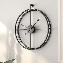 Craft2lance Minimalist Black Wall Clock Decor Art Sculpture for Home Office Living Room Bedroom Restaurant Cafe (18 Inches/ 45 Cms)-23