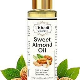 Khadi Omorose Sweet Almond Oil | Cold pressed | For Skin & Hairs | (100 ml)-image-5