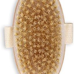 Kind of Earthy Exfoliating Oval Dry Bath Brush | For Lymphatic Drainage & Cellulite Appearance | Sheds Dead Skin Cells & Prevents Ingrown Hair | Wooden Bath Brush with Natural Bristles | (1 unit)-image-25