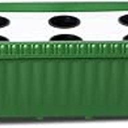 Green Live Plastic Hydroponic 10 Plants Growing Planter Kit with Pump (Green)-picture-10