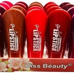 Kiss Beauty Show Girl Lipstick Set – Waterproof, Long-Lasting, Moisturizing Lipsticks – Pack of 5 Mixed Shades.-27