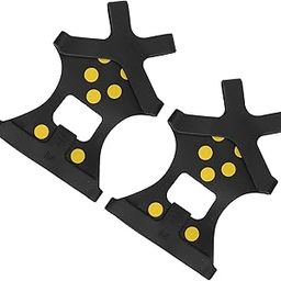 Non-Slip, Practical Non‑Slip 10‑Tooth Crampons Shoes Cover 10‑Tooth Wear Resistant Anti‑Skid for Mountaineering Skiing for Ice Fishing(10 Tooth crampons Non-Slip Shoe Cover [M Size])-image-13