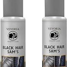 VENOZO Black Hair Sam's Serum for Men & Women | Helps Turn White Hair to Black Naturally | Promotes Hair Growth & Strengthens Roots | Easy to Use at Home | 75ml (2 PACK)-42