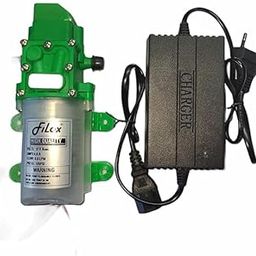 CSI INTERNATIONAL High Performance 100 PSI Pressure Switch DC 12V 80W Micro Electric Diaphragm Water Pump Battery Sprayer Motor and Adapter SMPS (Green)-28