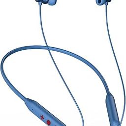 pTron Newly Launched Tangent Eon in Ear Bluetooth 5.3 Wireless Headphones, 45H Playtime, HD Mic & Trutalk AI-ENC Calls, Movie/Music Modes, Dual Device Pairing & Type-C Fast Charging & IPX5 (Blue)-12