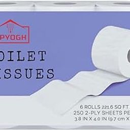 UPYOG 2 Ply Toilet Paper Tissue Roll Family Pack 6 in 1 (250 Sheets Per roll)-image-65