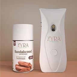 Zyra Sandalwood Air Freshener Automatic Spray Refill, 2200 Sprays, 60 Days Freshness-image-28