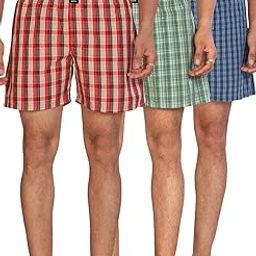 Cotton Boxer Shorts for Men, Breathable, Comfortable & Lightweight (Pack of 3)-image-45