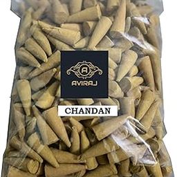 Dry Dhoop Cones for Pooja 300 gm Big Pack Sandalwood Fragrance - 46mm Big Size Incense Cone Dhup Natural Ingredients Charcoal Free-18