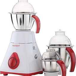 Sowbaghya Magic 750Watts Mixer Grinder 110V For Usa & Canada (Not For India) , White Wtth Red-22