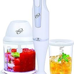 Orpat HHB-157E EC Hand Blender with Chopper , 250W (White)-image-26