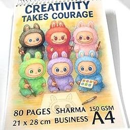 REDGE Labubu Edition Art Pad | 80 Sheets A4 | 150 GSM | Watercolor & Drawing Sketchbook (21 x 28 cm)-image-55