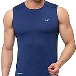 Men’s Sleeveless Sports T-Shirt | Quick Dry Gym Vest for Men | Lightweight, Breathable, Anti-Odour Polyester Tank Top for Workout, Running, Training Swimming Vest for Men-picture-12
