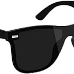 Square Sunglasses For Men | Under Rim Frame | UV Protected Lenses With TR Frame | Ultra HD Vision | Dark Black Tinted Lenses (PACK OF 1)-image-50