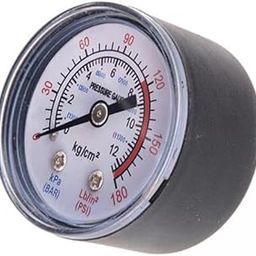 UJEAVETTE 5xAir Compressor Pressure Gauge Professional 1/8" NPT Bottom Mount for Oil-image-26