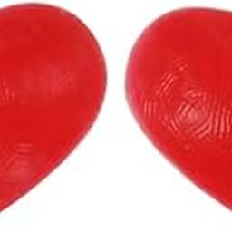 Voler Haut Women Heart Shape Design Red Stick On Silicon Breast Nipple Petals - Free Size-54