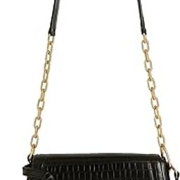 Duchess Shoulder Bag for Women | Croco Textured Vegan Leather Handbag with RFID Pockets, YKK Zipper, Crossbody Strap | Stylish Sling Tote for College, Casual & Party Use-image-11